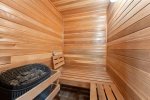 Sauna for you to relax in after a long day of skiing 